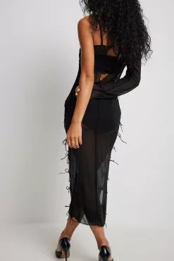 NA-KD ART All Over Lacing Detail Dress -Party Dresses Sales all over lacing detail dress 1686 000112 000223767