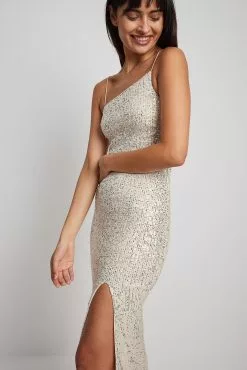 NA-KD Party Asymmetric Sequin Midi Dress -Party Dresses Sales asymmetric sequin midi dress 1017 001874 00051669 2