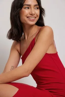 NA-KD Party Asymmetric Thin Strap Short Dress -Party Dresses Sales asymmetric thin strap short dress 1017 001049 00049800 2