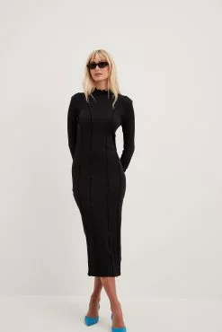 NA-KD Trend Babylock Detailed Midi Dress