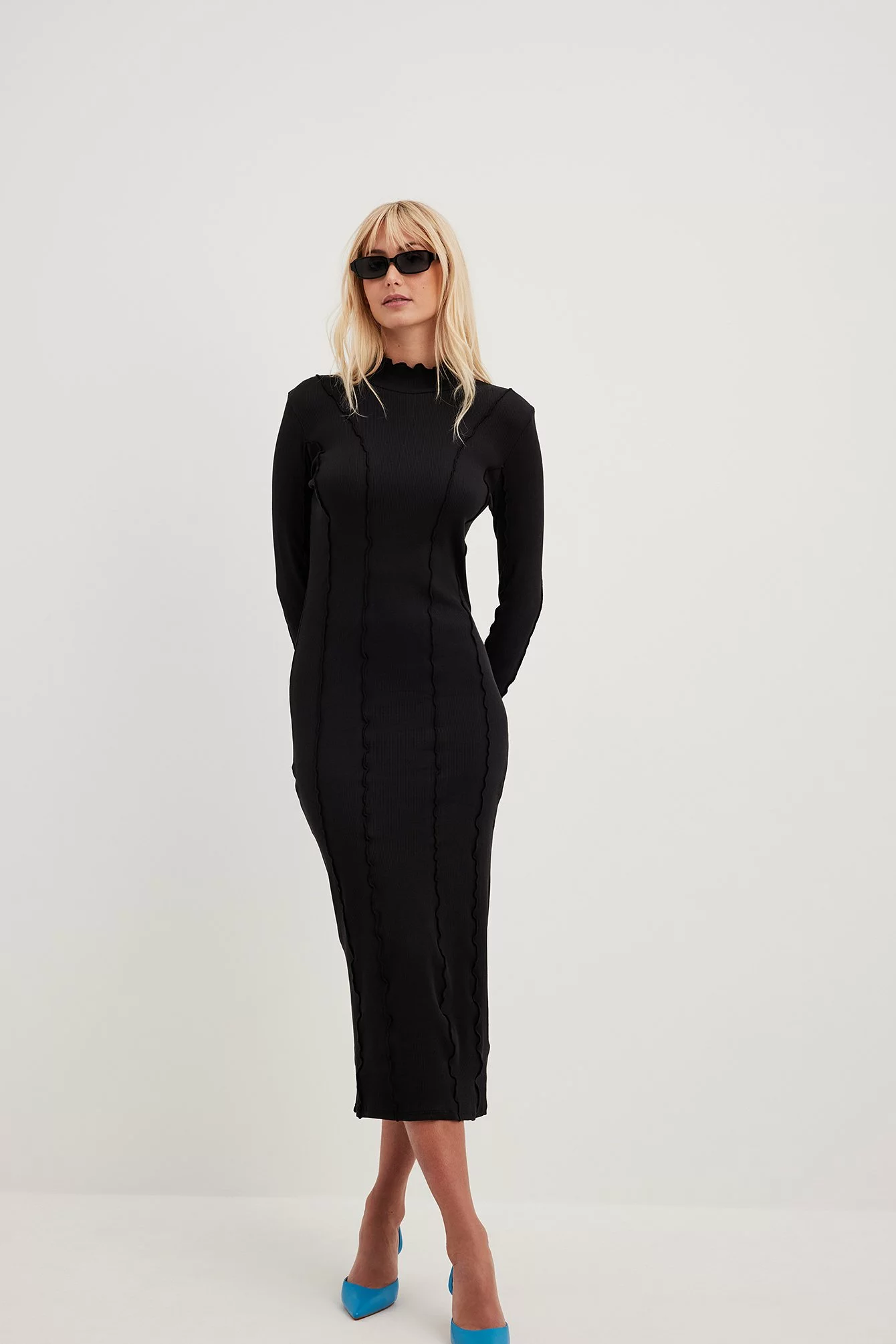 NA-KD Trend Babylock Detailed Midi Dress 7 NA-KD Trend Babylock Detailed Midi Dress - Image 7