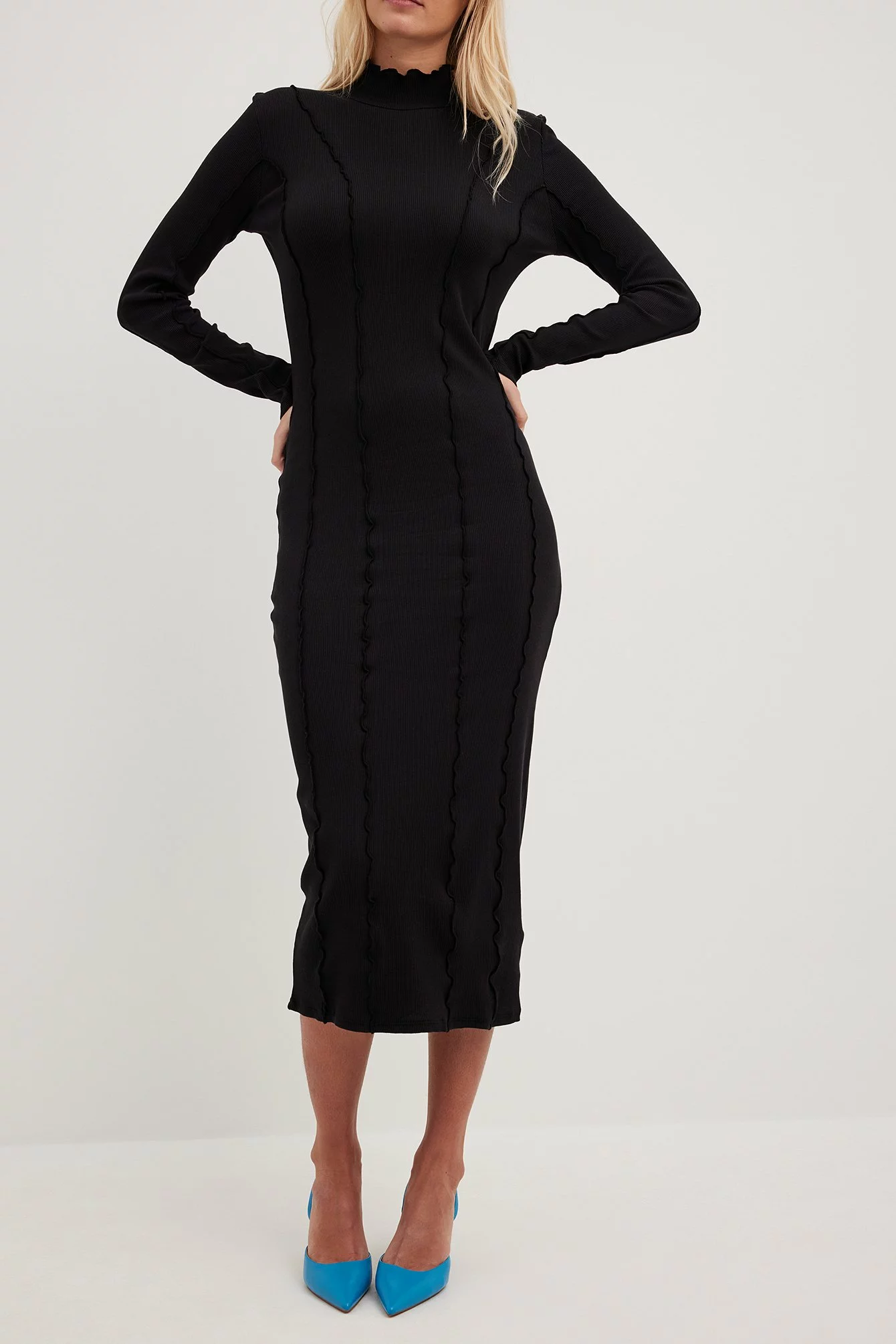 NA-KD Trend Babylock Detailed Midi Dress 9 NA-KD Trend Babylock Detailed Midi Dress - Image 9