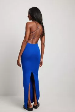 NA-KD Party Back Detailed Maxi Dress