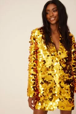 NA-KD Party Big Sequin Blazer Dress