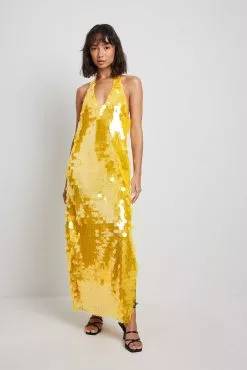 NA-KD Party Big Sequins Midi Dress -Party Dresses Sales big sequins midi dress 1017 001760 00240281