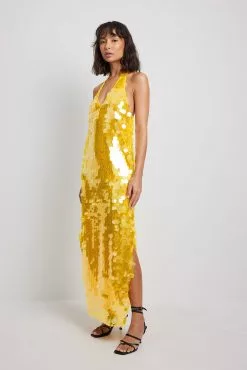NA-KD Party Big Sequins Midi Dress