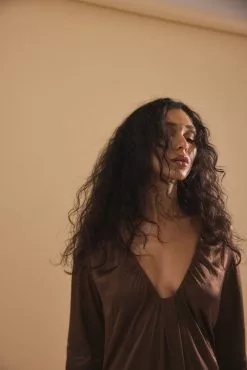 NA-KD Party Gathered Plunge Mini Dress