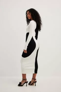 NA-KD Trend Colour Block Midi Dress -Party Dresses Sales colour block midi dress 1018 010518 017226666