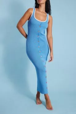 Elin Warnqvist X NA-KD Contrast Detail Long Knitted Dress -Party Dresses Sales contrast detail long knitted dress 1765 000040 0003 04