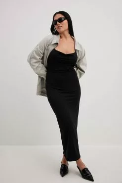 NA-KD Party Cowl Neck Maxi Dress -Party Dresses Sales cowl neck maxi dress 1017 001905 0002 0299 01c 3