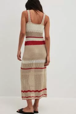 Juliesfi X NA-KD Crochet Knitted Midi Dress -Party Dresses Sales crochet knitted midi dress 1795 000021 44175036