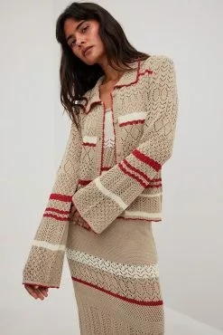 Juliesfi X NA-KD Crochet Knitted Midi Dress -Party Dresses Sales crochet knitted midi dress 1795 000021 44175064