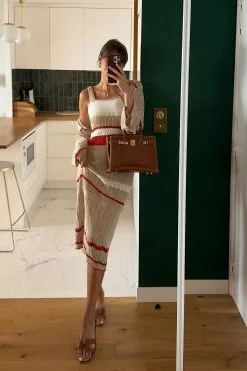 Juliesfi X NA-KD Crochet Knitted Midi Dress -Party Dresses Sales crochet knitted midi dress 1795 000021 4417 social