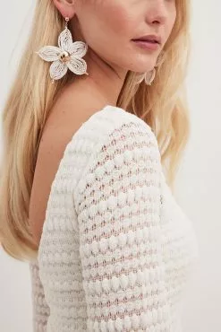 NA-KD Trend Crochet Structured Mini Dress -Party Dresses Sales crochet structured mini dress 1018 010519 02602287