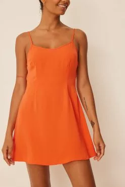 Romee Strijd X NA-KD Cross Back Detail Mini Dress -Party Dresses Sales cross back detail mini dress 1749 000043 02611935