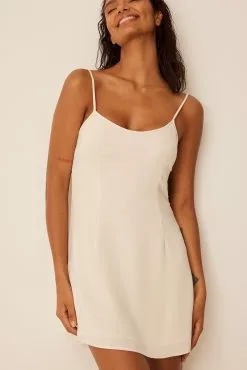 Romee Strijd X NA-KD Cross Back Detail Mini Dress