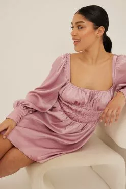 NA-KD Party Cups Detail Structured Satin Mini Dress -Party Dresses Sales cups detail strucutured satin mini dress 1017 001522 011525085