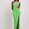 NA-KD ART Cut Out High Slit Maxi Dress