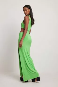 NA-KD ART Cut Out High Slit Maxi Dress -Party Dresses Sales cut out high slit maxi dress 1686 000102 001015149