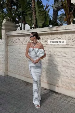 NA-KD Trend Front Twist Maxi Tube Dress