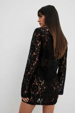 Josefine Hj X Na-Kd Embroidered Mini Dress -Party Dresses Sales embroidered mini dress 1708 000111 00028256