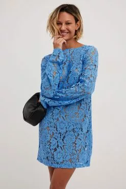 Josefine Hj X Na-Kd Embroidered Mini Dress