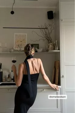 NA-KD Asymmetric Thin Strap Maxi Dress