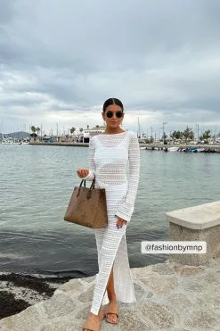 NA-KD Trend Crochet Structured Maxi Dress -Party Dresses Sales fashionbymnp 1018 010481 0260 social copy