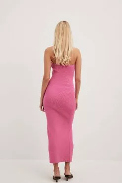 NA-KD Trend Fine Knitted High Slit Tube Dress 35 NA-KD Trend Fine Knitted High Slit Tube Dress -Party Dresses Sales fine knitted high slit tube dress 1018 009952 00154121