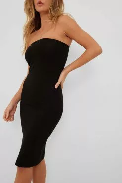 NA-KD Basic Fitted Midi Tube Dress