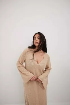 NA-KD Party Flowy Sequin Maxi Dress