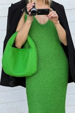 NA-KD Trend Fluffy Knitted Sleeveless Midi Dress -Party Dresses Sales fluffy knitted sleeveless maxi dress 1018 009018 0010 01 1