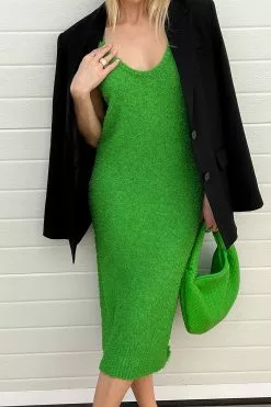 NA-KD Trend Fluffy Knitted Sleeveless Midi Dress -Party Dresses Sales fluffy knitted sleeveless maxi dress 1018 009018 0010 02