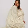 NA-KD Boho Fuzzy Textured Maxi Dress