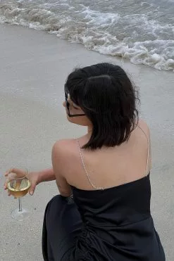 NA-KD Party Gathered Maxi Satin Dress -Party Dresses Sales gathered maxi satin dress 1018 009265 0002 03