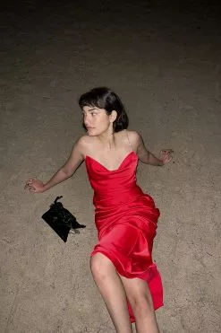 NA-KD Party Gathered Maxi Satin Dress -Party Dresses Sales gathered maxi satin dress 1018 009265 0004 07