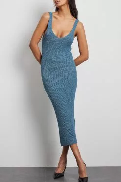 NA-KD Glitter Knitted Midi Dress -Party Dresses Sales glitter knitted midi dress 1100 006844 00030259