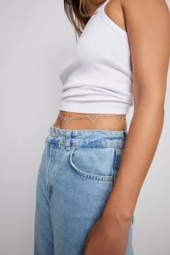 NA-KD Accessories Heart Detail Belly Chain -Party Dresses Sales heart detail belly chain 1015 004680 0014 3456