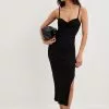 NA-KD Trend Heart Neckline Strap Midi Dress