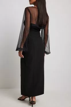 Lovisa Barkman X NA-KD High Slit Detailed Midi Dress 7 Lovisa Barkman X NA-KD High Slit Detailed Midi Dress -Party Dresses Sales high slit detailed midi dress 1783 000007 00020341