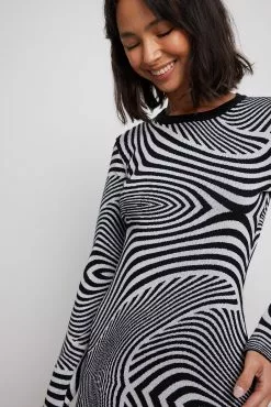 NA-KD Jaqcuard Knitted Mini Dress 15 NA-KD Jaqcuard Knitted Mini Dress -Party Dresses Sales jaqcuard knitted mini dress 1100 006584 00411756 1