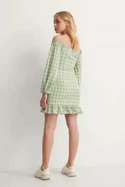 Jasmin Azizam X NA-KD Off Shoulder Balloon Sleeve Dress -Party Dresses Sales jasmine azizam off shoulder balloon sleeve dress 1685 000026 8512 02d