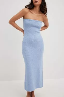 Josefine Hj X Na-Kd Knitted Bandeau Dress -Party Dresses Sales knitted bandeau dress 1708 000193 004712408 copy