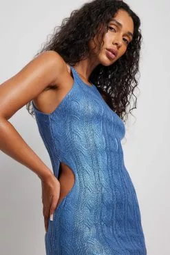 NA-KD Knitted Cut Out Detail Mini Dress -Party Dresses Sales knitted ut out detail mini dress 1100 006536 133712610