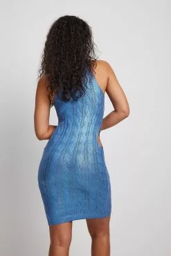 NA-KD Knitted Cut Out Detail Mini Dress -Party Dresses Sales knitted ut out detail mini dress 1100 006536 133712623