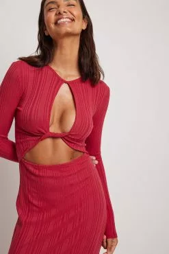 NA-KD Trend Knot Detailed Long Sleeve Dress 7 NA-KD Trend Knot Detailed Long Sleeve Dress -Party Dresses Sales knot detailed long sleeve dress 1736 000393 00040990