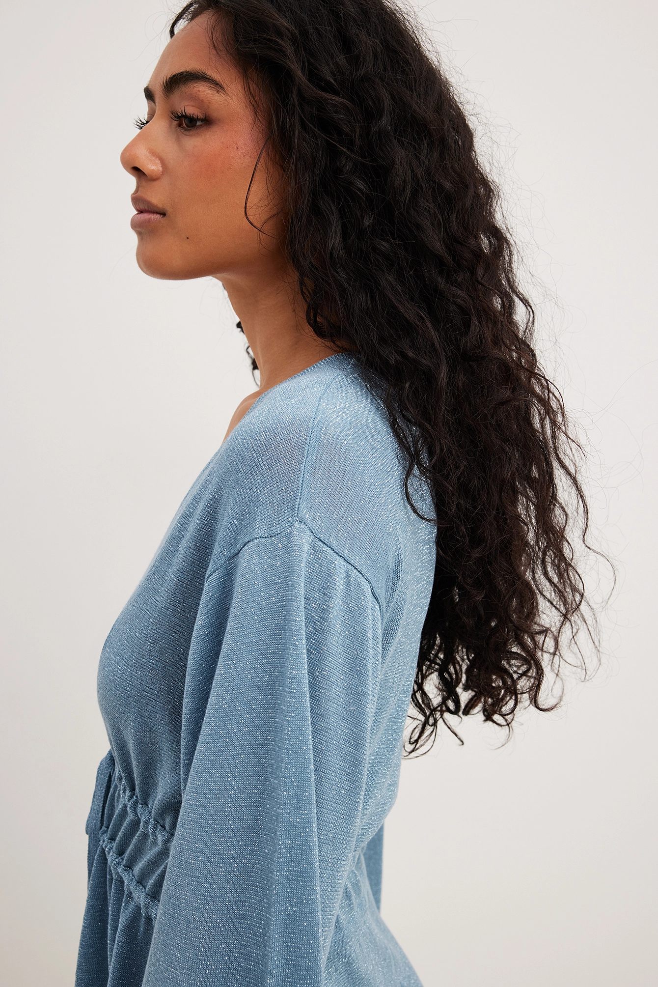 Moa Mattsson X NA-KD Long Sleeve Glitter Mini Dress 5 Moa Mattsson X NA-KD Long Sleeve Glitter Mini Dress - Image 5