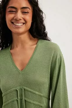 Moa Mattsson X NA-KD Long Sleeve Glitter Mini Dress -Party Dresses Sales long sleeve glitter mini dress 1727 000140 0010 15495