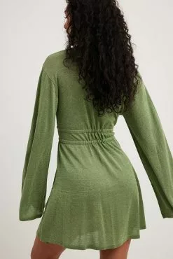 Moa Mattsson X NA-KD Long Sleeve Glitter Mini Dress -Party Dresses Sales long sleeve glitter mini dress 1727 000140 0010 15548