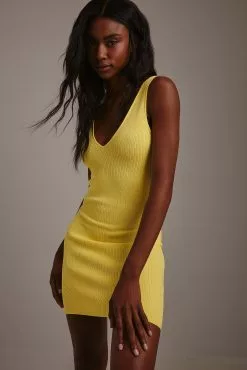 Handpicked X NA-KD Marked Waist Knitted Mini Dress